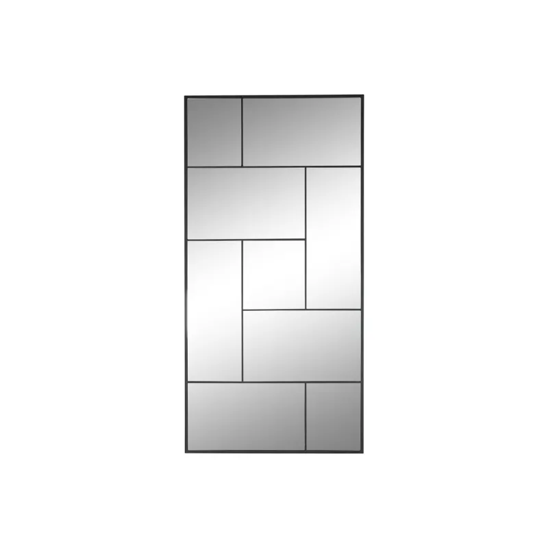 Wall mirror Home ESPRIT Black 90 x 2 x 180 cm