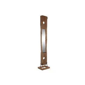 Free standing mirror Home ESPRIT Natural Crystal Teak 45 X 45 X 285 CM