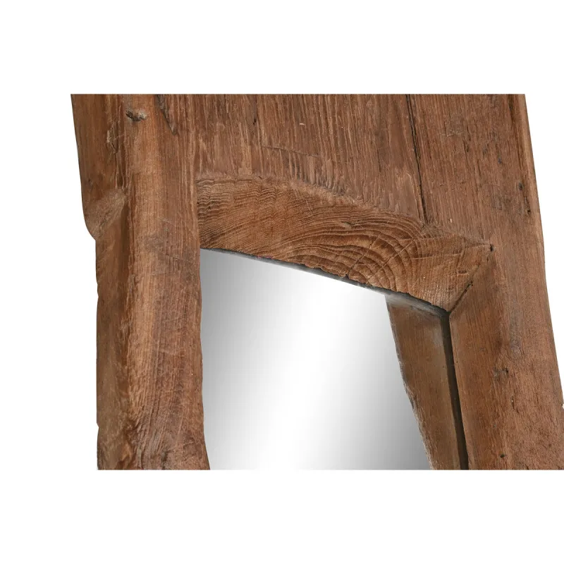 Free standing mirror Home ESPRIT Natural Crystal Teak 45 X 45 X 285 CM
