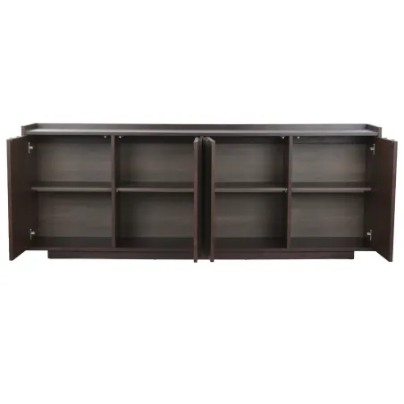 Sivupöytä Home ESPRIT Tummanruskea Puu MDF 200 X 40 X 75 CM