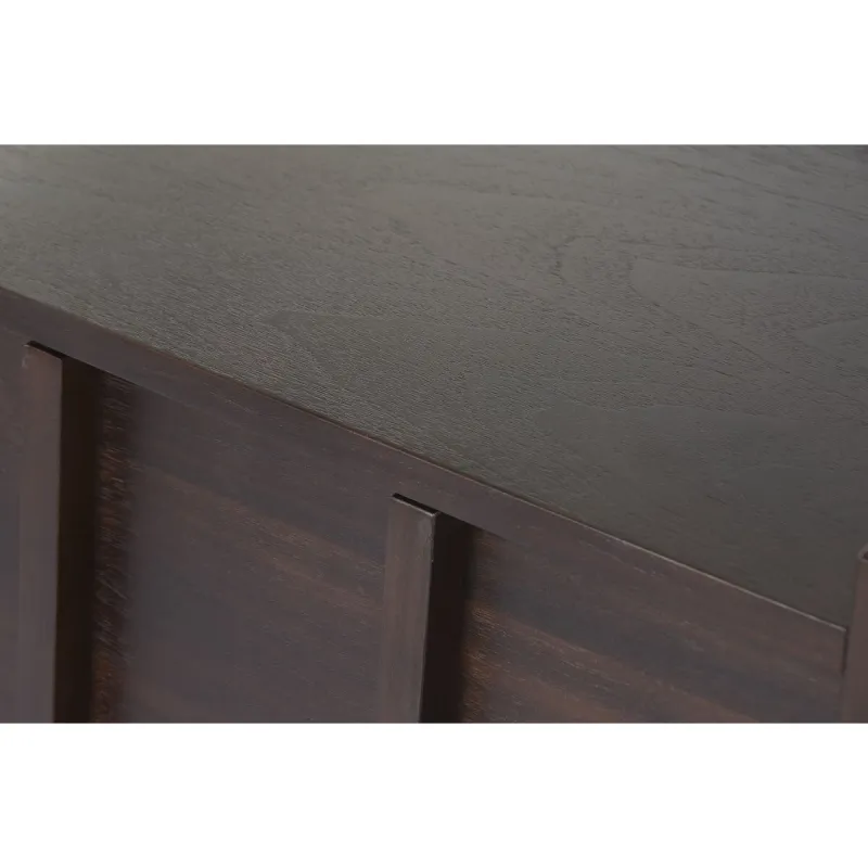 Sivupöytä Home ESPRIT Tummanruskea Puu MDF 200 X 40 X 75 CM