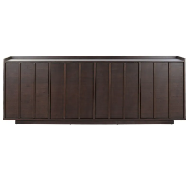 Sivupöytä Home ESPRIT Tummanruskea Puu MDF 200 X 40 X 75 CM