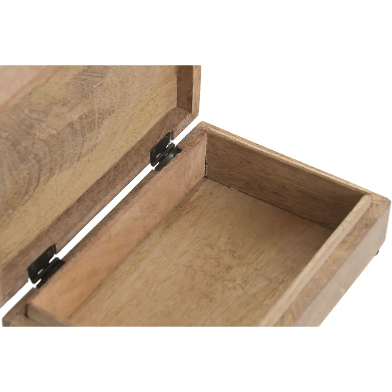 Jewelry box Home ESPRIT Brown Mango wood 25,5 x 18 x 9 cm