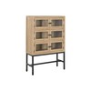 Rhythm stendas Home ESPRIT Metalinis Mango mediena 80 X 30 X 120 CM