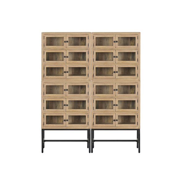 Rhythm stendas Home ESPRIT Metalinis Mango mediena 80 X 30 X 120 CM