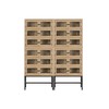 Rhythm stendas Home ESPRIT Metalinis Mango mediena 80 X 30 X 120 CM