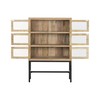 Rhythm stendas Home ESPRIT Metalinis Mango mediena 80 X 30 X 120 CM