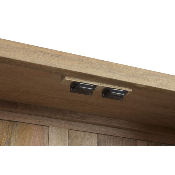 Rhythm stendas Home ESPRIT Metalinis Mango mediena 80 X 30 X 120 CM