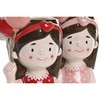 stādītājs Home ESPRIT Sarkans Rozā Keramika chica Urbāns 12 x 9 x 16 cm (2 gb.)