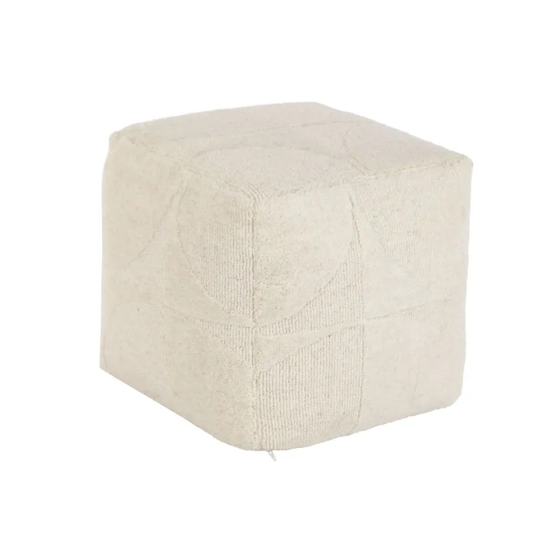 Jalkatuki Home ESPRIT Beige Boho 45 x 45 x 45 cm