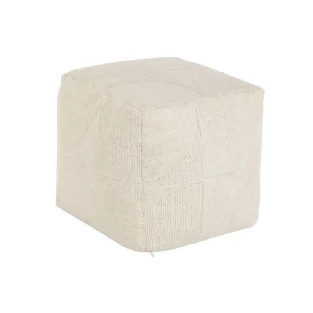 Jalkatuki Home ESPRIT Beige Boho 45 x 45 x 45 cm
