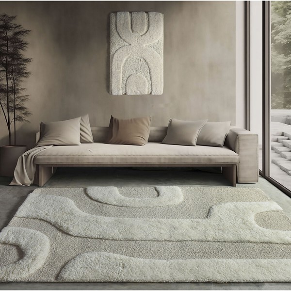Kilimas Home ESPRIT Rusvai gelsva Aliuminis Boho