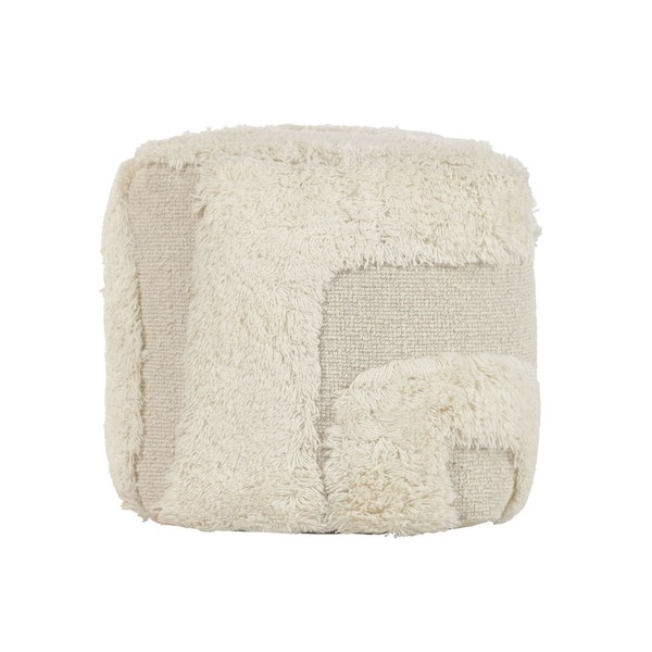 Jalkatuki Home ESPRIT Beige Boho 45 x 45 x 45 cm