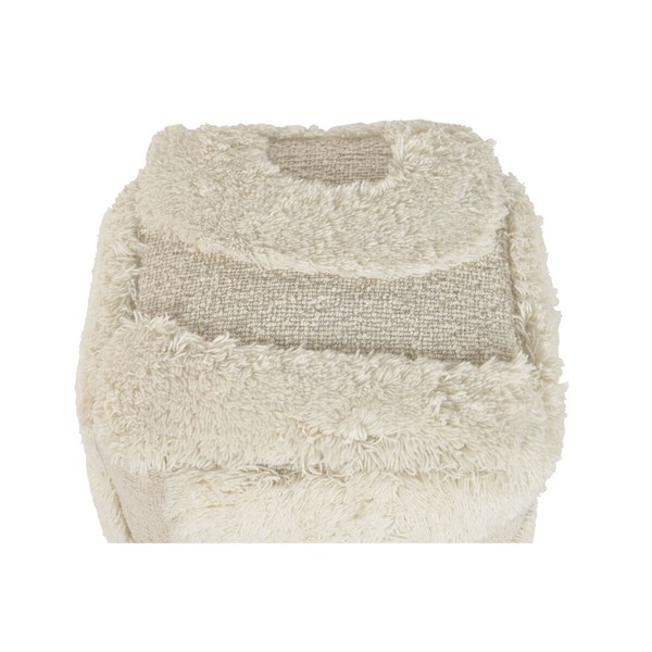 Jalkatuki Home ESPRIT Beige Boho 45 x 45 x 45 cm
