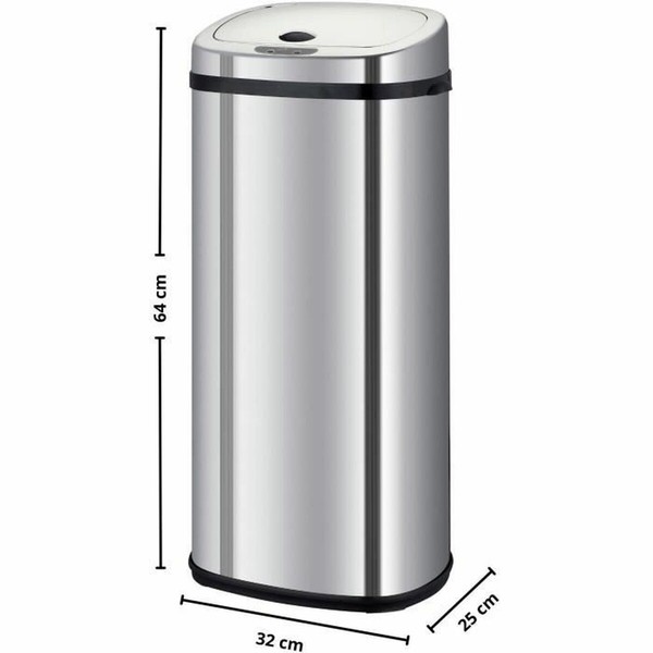 Waste bin Kitchen Move Grey Metal