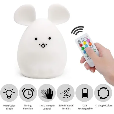 Детская лампа с Bluetooth-динамиком Muvit Mouse