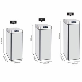 Jäteastia Kitchen Move Harmaa 70 L
