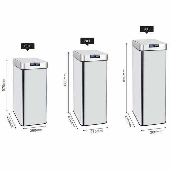 Jäteastia Kitchen Move Harmaa 70 L