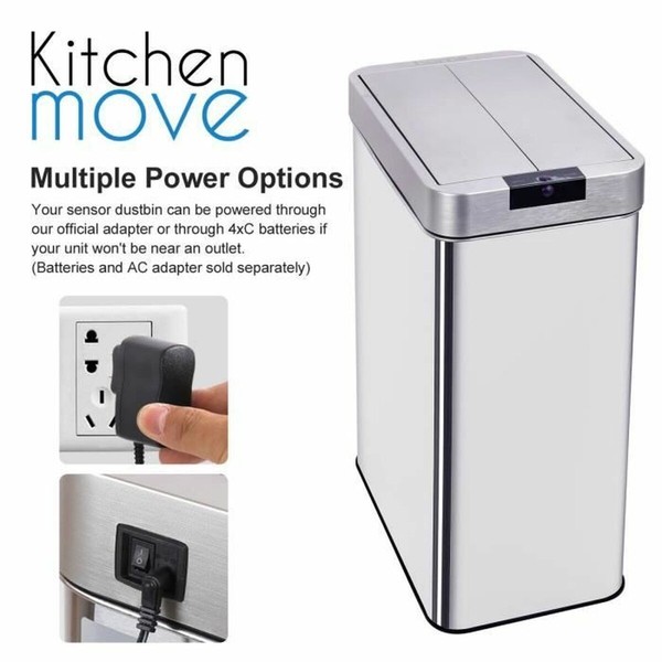 Jäteastia Kitchen Move Harmaa 70 L