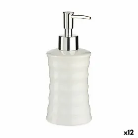 Soap Dispenser Berilo White Metal Ceramic Waves 260 ml (12 Units)