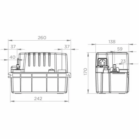 Kondensato kėlimo siurblys SFA Sanicondens Pro V02 450 g