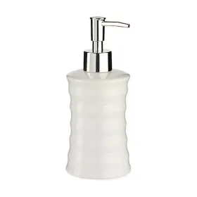 Soap Dispenser Berilo White Metal Ceramic Waves 260 ml (12 Units)