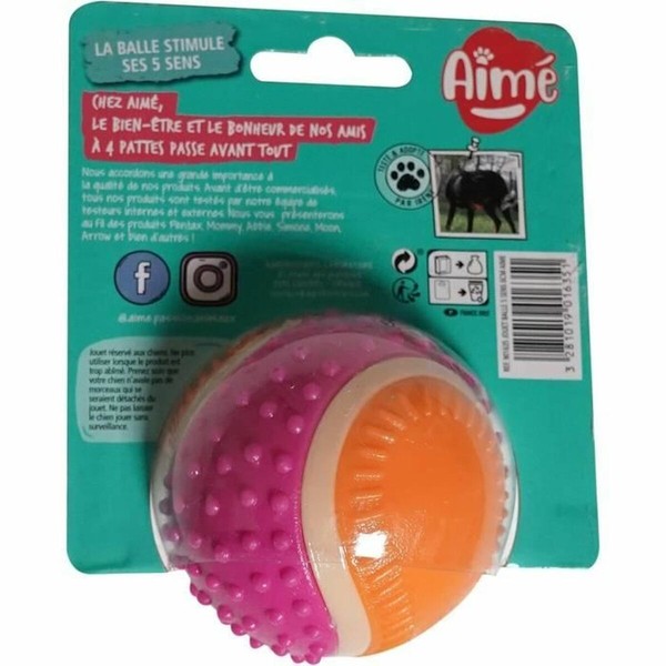 Soft toy for dogs Aimé Pink Plastic