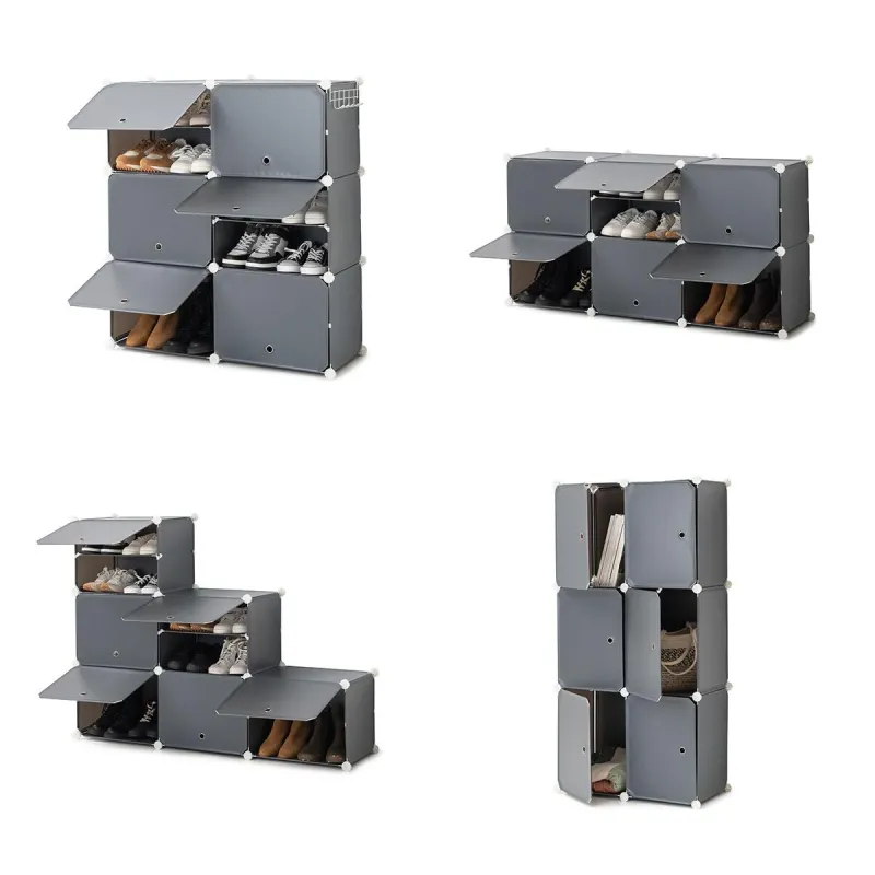 Kannettava modulaarinen kenkäteline InnovaGoods Harmaa (Kunnostetut Tuotteet D)