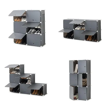 Kannettava modulaarinen kenkäteline InnovaGoods Harmaa (Kunnostetut Tuotteet D)