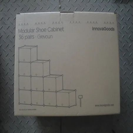 Kannettava modulaarinen kenkäteline InnovaGoods Harmaa (Kunnostetut Tuotteet D)