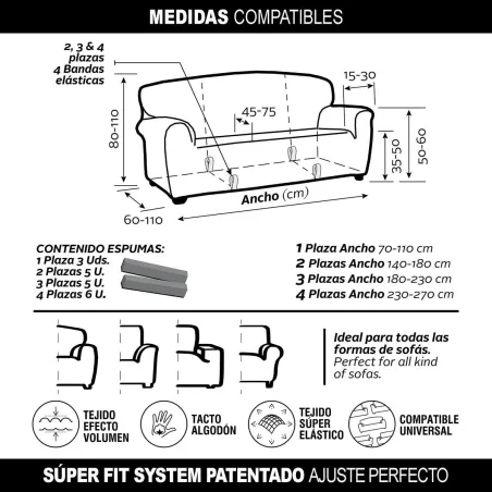 Чехол на диван Sofaskins NIAGARA Зеленый (Пересмотрено C)