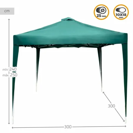 Беседка Colorbaby Max-Air Зеленый Ткань Сталь 300 x 300 x 250 cm