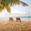 Беседка Aktive 300 x 300 x 220 cm Белый Складной Регулируемая высота