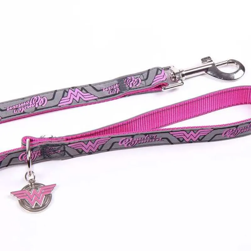 Dog Lead Wonder Woman Dark pink