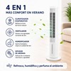 Nešiojamas Daugiafunkcis Bokštinis Garinamasis Oro Kondicionierius su Nuotolinio Valdymo Pultu Hushly InnovaGoods