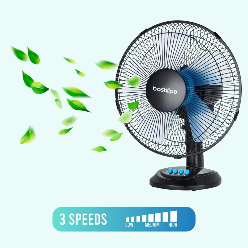 Stalinis ventiliatorius Bastilipo BARROSA Juoda 50 W