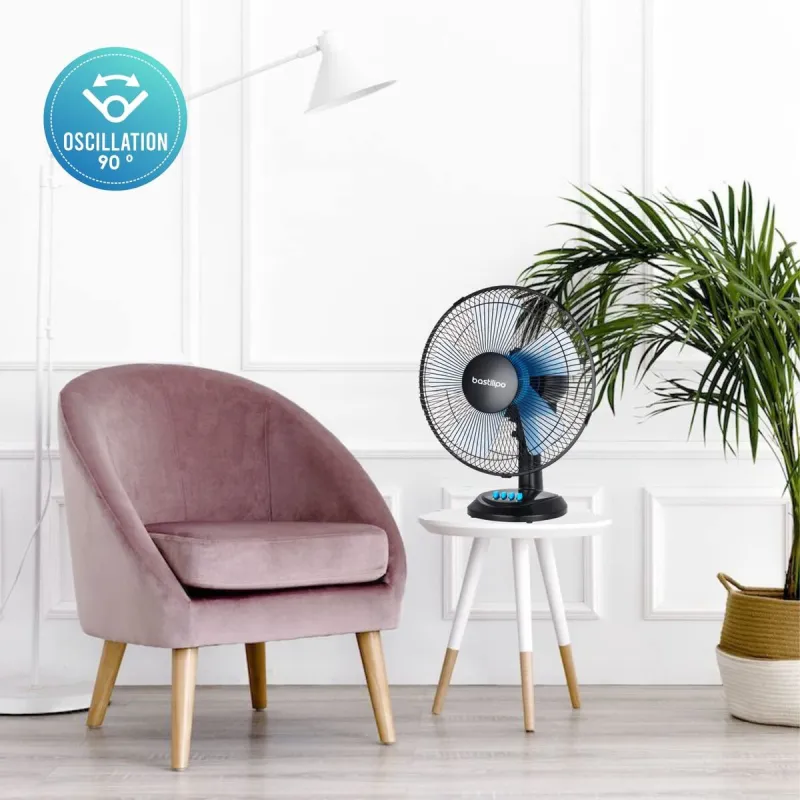 Stalinis ventiliatorius Bastilipo BARROSA Juoda 50 W