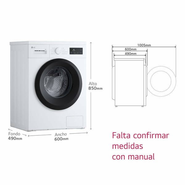 Washing machine LG F4A1009NWK.ABWQCES 9 kg