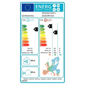Oro kondicionierius LG LGWIFI12Z.SET A++/A++ 3010 fg/h Balta 3010 fg/g