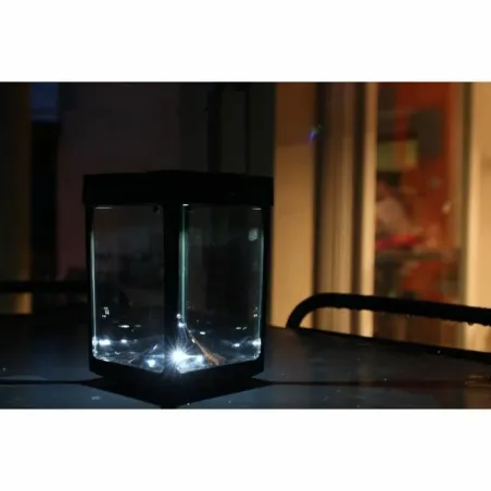 Светодиодный фонарь Чёрный Стеклянный ABS 12 x 12 x 18 cm