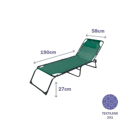 Sun-lounger Marbueno Brown 190 x 27 x 58 cm