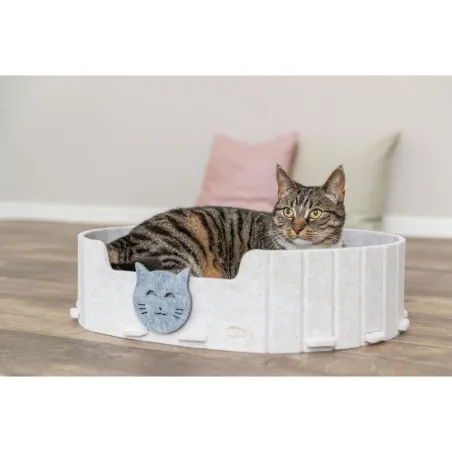 Cat Bed Trixie Emelie 50 x 42 cm Grey Sand