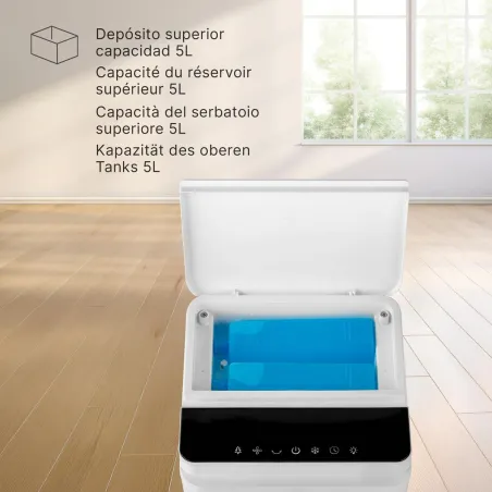Portable Evaporative Air Cooler UFESA NARVIK White 60 W 5 L