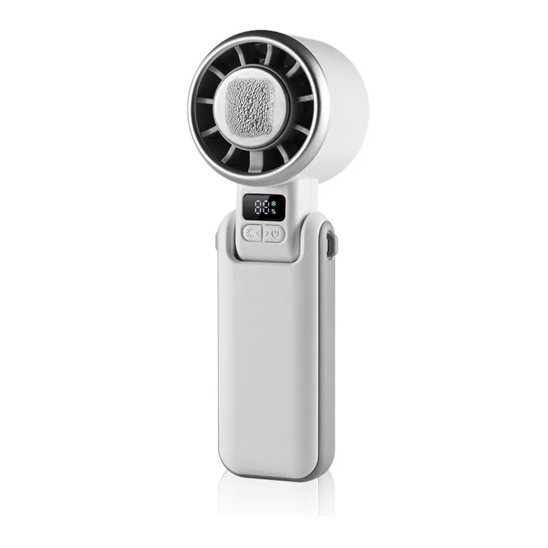 Mini Portable Fan CristalRecord 85-026-00-001 White
