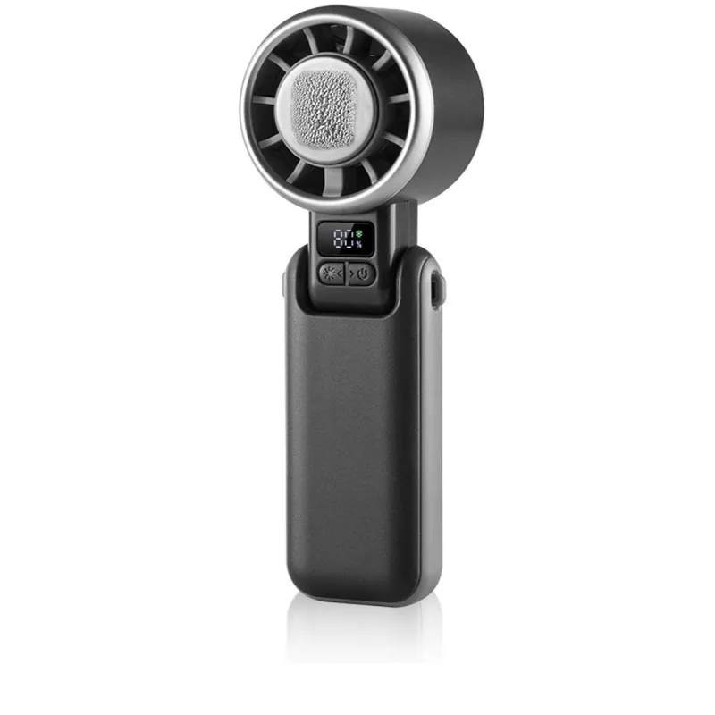 Mini Portable Fan CristalRecord 85-026-00-008 Black