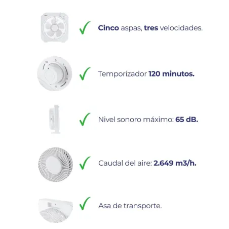 Table Fan JATA JVVS3115 White