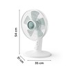 Table Fan Rowenta VU2740 White 50 W