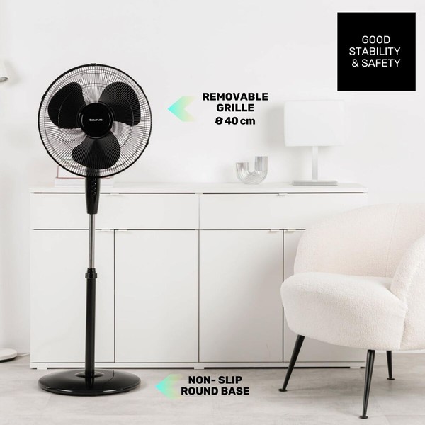 Freestanding Fan Taurus 944689000 Black