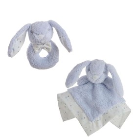 Baby Comforter    30 x 30 cm Rabbit Rattle