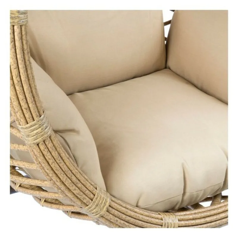 Hanging garden armchair DKD Home Decor Beige Brown Multicolour Aluminium synthetic rattan 90 x 70 x 110 cm